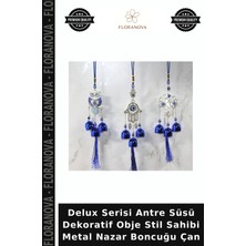Floranova Delux Serisi Antre Süsü Dekoratif Obje Stil Sahibi Metal Nazar Boncuğu Çan