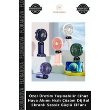 Floranova Özel Üretim Taşınabilir Cihaz Hava Akımı Hızlı Çözüm Dijital Ekranlı Sessiz Güçlü Elfanı