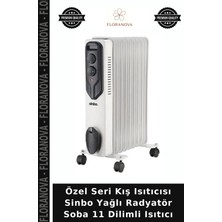 Floranova Özel Seri Kış Isıtıcısı Sinbo Yağlı Radyatör Soba 11 Dilimli Isıtıcı