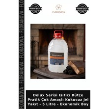 Floranova Delux Serisi Isıtıcı Bütçe Pratik Çok Amaçlı Kokusuz Jel Yakıt - 5 Litre - Ekonomik Boy