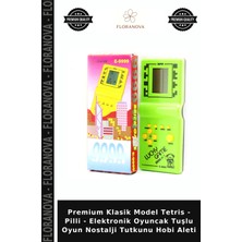 Floranova Premium Klasik Model Tetris - Pilli - Elektronik Oyuncak Tuşlu Oyun Nostalji Tutkunu Hobi Aleti