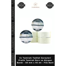 Floranova Ev Tamiratı Tadilat Gereçleri Pratik Tamirat Derz ve Alçıpan Bandı - 50 mm x 45 mt - File Bant
