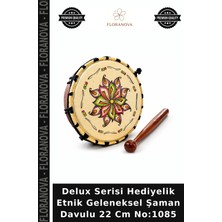 Floranova Delux Serisi Hediyelik Etnik Geleneksel Şaman Davulu 22 cm NO:1085