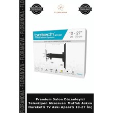Floranova Premium Salon Düzenleyici Televizyon Aksesuarı Mutfak Askısı Hareketli Tv Askı Aparatı 10-27 Inç