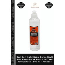 Floranova Özel Seri Hızlı Çözüm Bahçe Keyfi Ateş Kaynağı Çok Amaçlı Jel Yakıt Tutuşturucu - 500 ml - Kokusuz