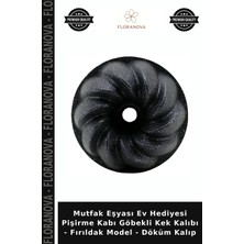 Floranova Mutfak Eşyası Ev Hediyesi Pişirme Kabı Göbekli Kek Kalıbı - Fırıldak Model - Döküm Kalıp