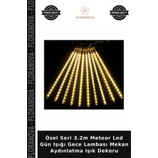 Floranova Özel Seri 3.2m Meteor LED Gün Işığı Gece Lambası Mekan Aydınlatma Işık Dekoru