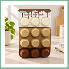 Bşk Virgo Silikon Muffin Kek Kalıbı Askılı Klasik Çizgili BSK2026