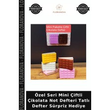 Floranova Özel Seri Mini Çiftli Çikolata Not Defteri Tatlı Defter Sürpriz Hediye