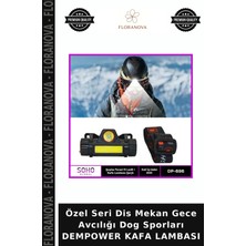 Floranova Özel Seri Dis Mekan Gece Avcılığı Dog Sporları Dempower Kafa Lambası