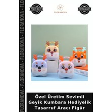 Floranova Özel Üretim Sevimli Geyik Kumbara Hediyelik Tasarruf Aracı Figür