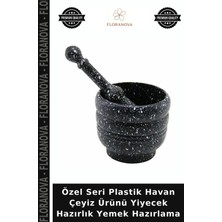 Floranova Özel Seri Plastik Havan Çeyiz Ürünü Yiyecek Hazırlık Yemek Hazırlama