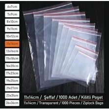 Muhtelif KİLİTLİ POŞET 11x14 30 MİC.(1000 AD.)
