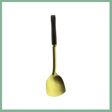 Bşk Virgo Metal Servis Spatulası Ahşap Saplı Gold BSK2026