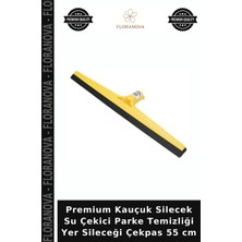 Floranova Premium Kauçuk Silecek Su Çekici Parke Temizliği Yer Sileceği Çekpas 55 cm