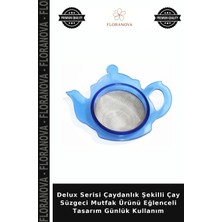 Floranova Delux Serisi Çaydanlık Şekilli Çay Süzgeci Mutfak Ürünü Eğlenceli Tasarım Günlük Kullanım