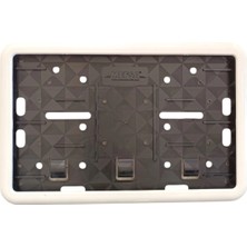 Urfakent Çerçeveli Motor Plakalık Plaka Altlığı Beyaz 17X26 cm