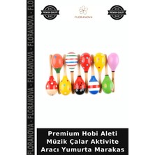 Floranova Premium Hobi Aleti Müzik Çalar Aktivite Aracı Yumurta Marakas