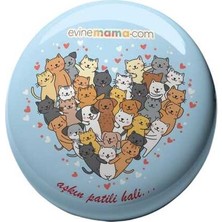 Hilera Evinemama "aşkın Patili Hali" Açacaklı Magnet Mavi