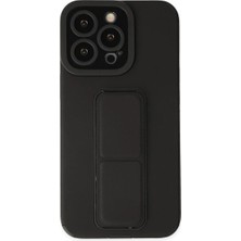 Urfakent Apple iPhone 13 Pro Uyumlu Kılıf Mega Standlı Silikon - Siyah
