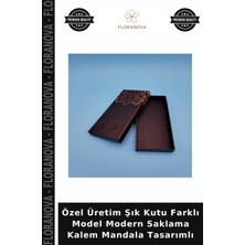 Floranova Özel Üretim Şık Kutu Farklı Model Modern Saklama Kalem Mandala Tasarımlı