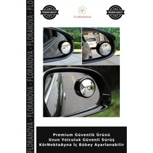 Floranova Premium Güvenlik Ürünü Uzun Yolculuk Güvenli Sürüş Körnoktaayna Iç Bükey Ayarlanabilir