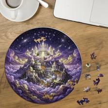 Punto Dizayn Olimpos Dağı Tasarımlı Özel Kesim Yuvarlak 272 Parça Ahşap Puzzle MPDA527