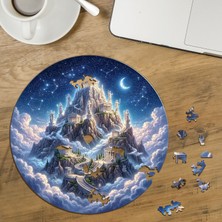 Punto Dizayn Olimpos Dağı - Yunan Tanrıları  Tasarımlı Özel Kesim Yuvarlak 272 Parça Ahşap Puzzle MPDA531