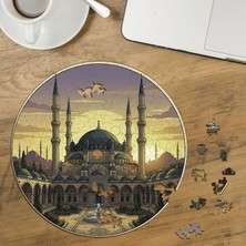 Punto Dizayn Sultanahmet Camii Tasarımlı Özel Kesim Yuvarlak 272 Parça Ahşap Puzzle MPDA723