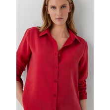Mavi (Tencel™) Lyocell Karışımlı Kırmızı Gömlek 1220389-70464