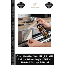 Floranova Özel Üretim Yenilikçi Etkili Bakım Düzenleyici Etiket Sökücü Sprey 200 ml