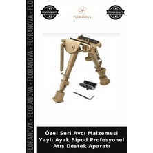 Floranova Özel Seri Avcı Malzemesi Yaylı Ayak Bipod Profesyonel Atış Destek Aparatı