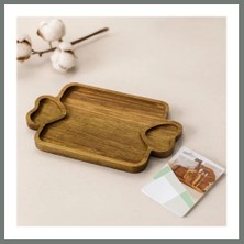 Bezos Akasya Ahşap Sunum Tepsisi 25X14X1.4 cm Mmbz