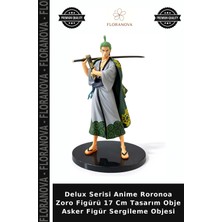 Floranova Delux Serisi Anime Roronoa Zoro Figürü 17 cm Tasarım Obje Asker Figür Sergileme Objesi