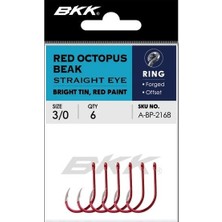 Bkk Red Octopus Beak Straight Eye Iğne
