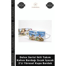 Floranova Delux Serisi Ikili Takım Kahve Bardağı Sıcak Içecek 2'li Yöresel Kupa Bardak