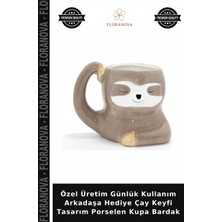 Floranova Özel Üretim Günlük Kullanım Arkadaşa Hediye Çay Keyfi Tasarım Porselen Kupa Bardak