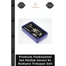 Floranova Premium Fonksiyonel Set Mutfak Gereci Ev Hediyesi Tirbuşon Seti