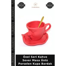 Floranova Özel Seri Kahve Sever Masa Üstü Porselen Kupa Bardak