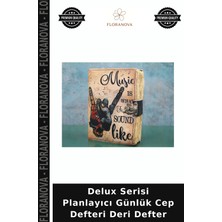 Floranova Delux Serisi Planlayıcı Günlük Cep Defteri Deri Defter