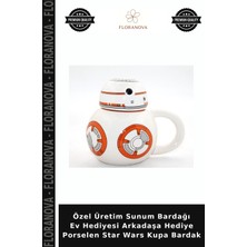 Floranova Özel Üretim Sunum Bardağı Ev Hediyesi Arkadaşa Hediye Porselen Star Wars Kupa Bardak