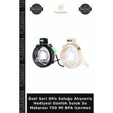 Floranova Özel Seri Ofis Suluğu Alışveriş Hediyesi Günlük Suluk Su Matarası 750 ml Bpa Içermez