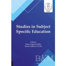 TeknoKapsül Studies In Subject Specific Education