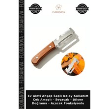 Floranova Ev Aleti Ahşap Saplı Kolay Kullanım Çok Amaçlı - Soyacak - Jülyen Doğrama - Açacak Fonksiyonlu