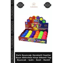 Floranova Park Oyuncağı Hareketli Saatler Oyun Aktivitesi Kirpi Dikenli Top Oyuncak - Işıklı - Sesli - Renkli
