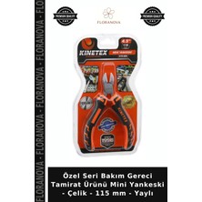 Floranova Özel Seri Bakım Gereci Tamirat Ürünü Mini Yankeski - Çelik - 115 mm - Yaylı