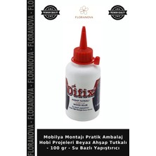Floranova Mobilya Montajı Pratik Ambalaj Hobi Projeleri Beyaz Ahşap Tutkalı - 100 gr - Su Bazlı Yapıştırıcı