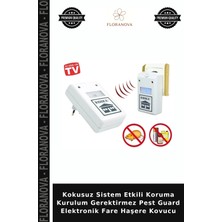 Floranova Kokusuz Sistem Etkili Koruma Kurulum Gerektirmez Pest Guard Elektronik Fare Haşere Kovucu