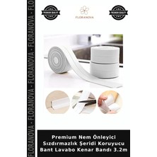 Floranova Premium Nem Önleyici Sızdırmazlık Şeridi Koruyucu Bant Lavabo Kenar Bandı 3.2m