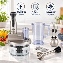 Tefal 1500 W Motor, 1,5 L Cam Hazne, Powelix Bıçaklar Blender Seti 9100046722